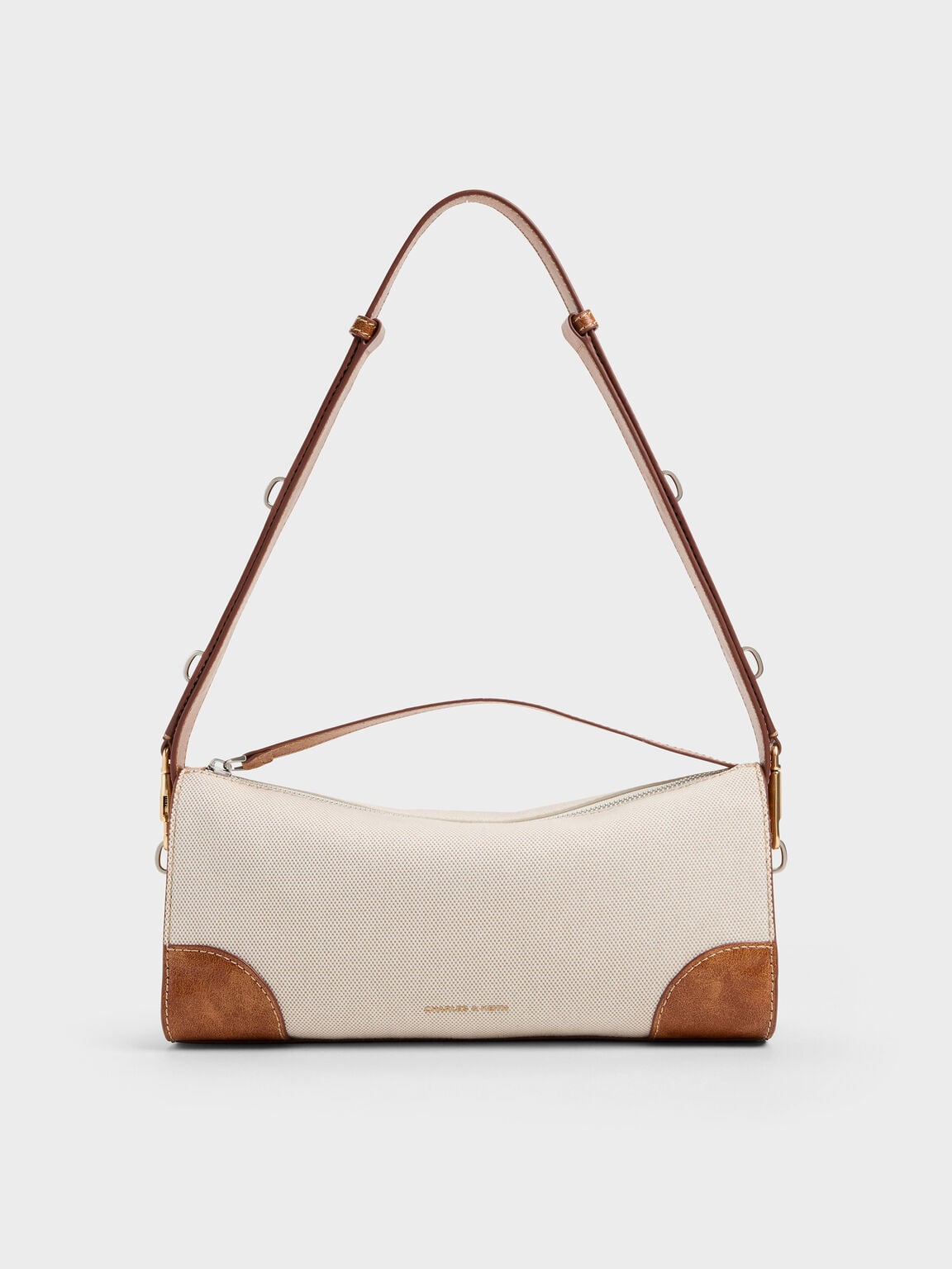 Delfina Canvas Elongated Shoulder Bag