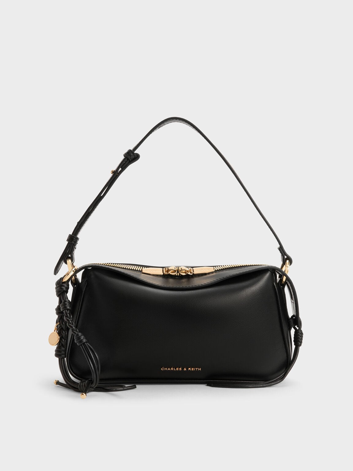 Mini Haylen Braided-Charm Shoulder Bag